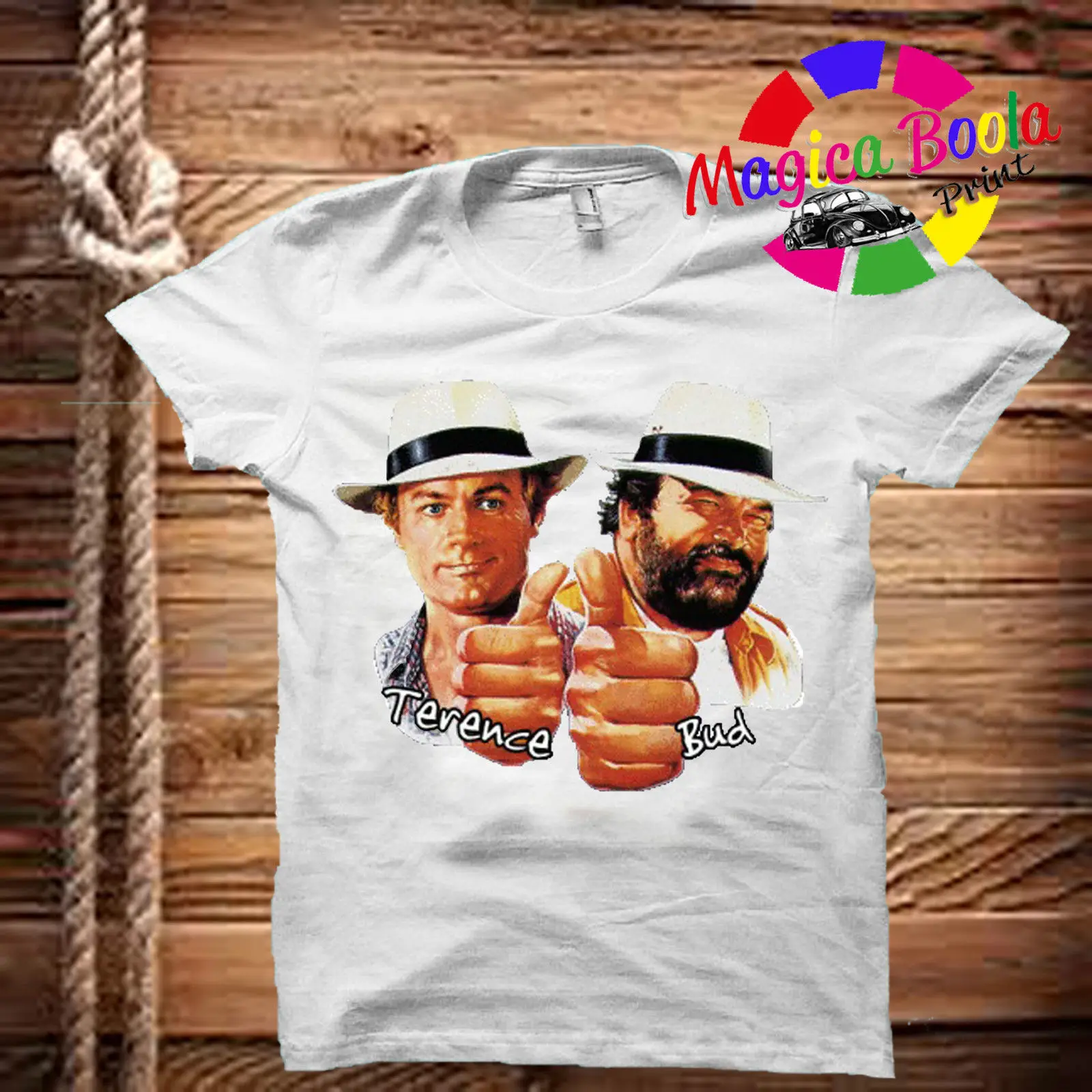 Футболка MAGLIETTA UOMO DONNA BUD SPENCER TERENCE HILL TRIBUTO BUGGYCool Повседневная модная футболка