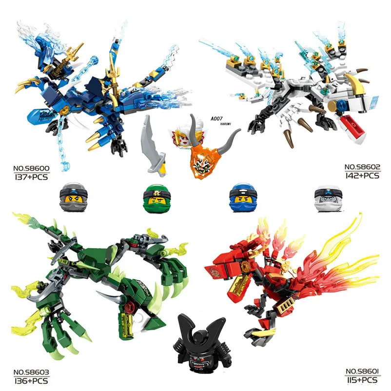 

Конструктор «сделай сам» ниндзя, воин, Самурайские змеи, скелет, солдаты, экшн-фигурки, головки, серия аниме, строительные блоки, игрушки для ...