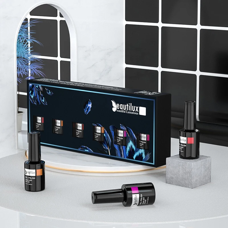 Beautilux Гель лак для ногтей Лот отмачиваемые УФ светодиодные полуперманентные