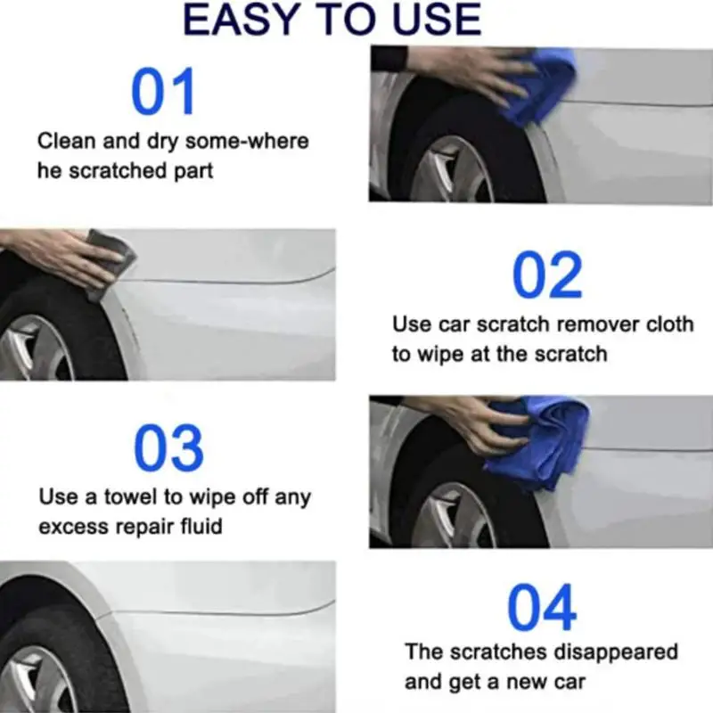 

Car scratch repair cloth Nano universal deep scratch trace remover polishing cloth cleaning cloth repair bright car car art E0E3