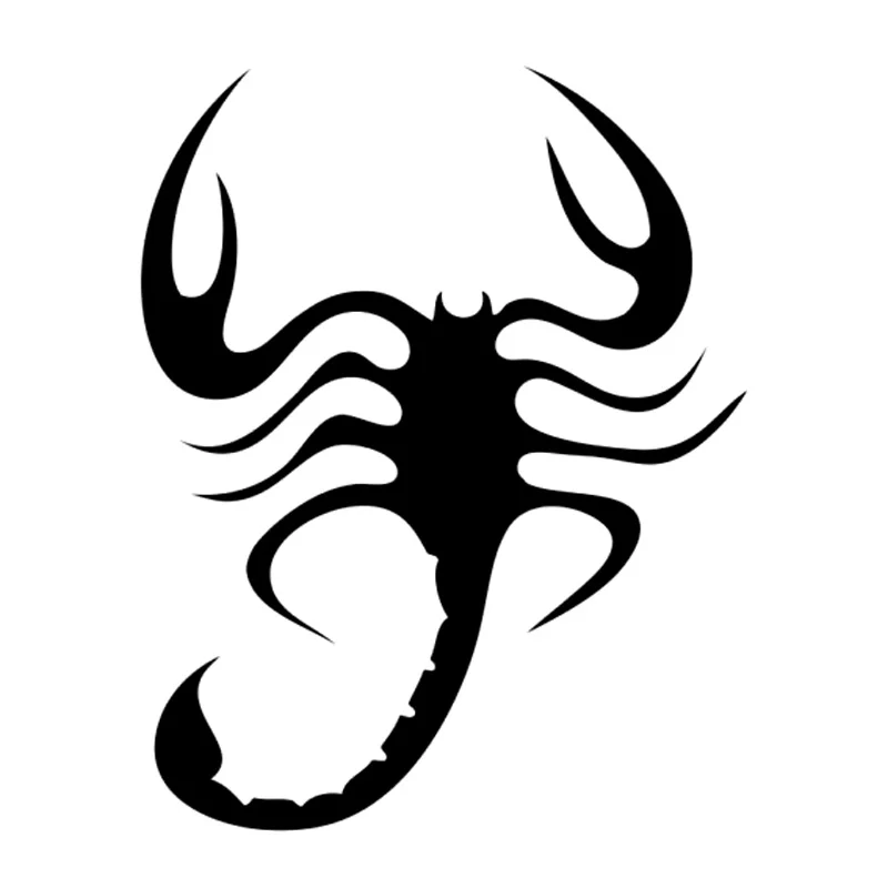 

11 см * 13,9 см Племенной тату-скорпион мотоцикл Декор автомобиля Наклейка