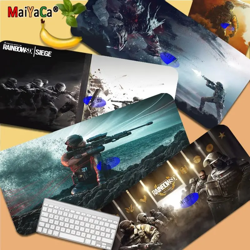 

Забавный резиновый игровой коврик для мыши Rainbow Six осада для компьютера, размер для игрового коврика Deak для Overwatch/cs Go/world Of Warcraft
