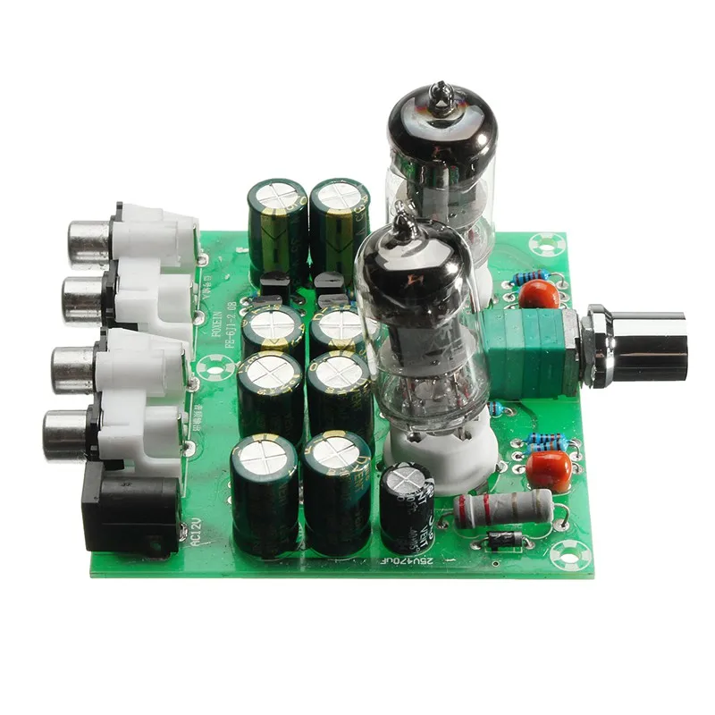 AC 12V 6J1 Valve Pre-Amp Tube Preamplifier Board Headphone Amplifier Buffer Case | Электроника
