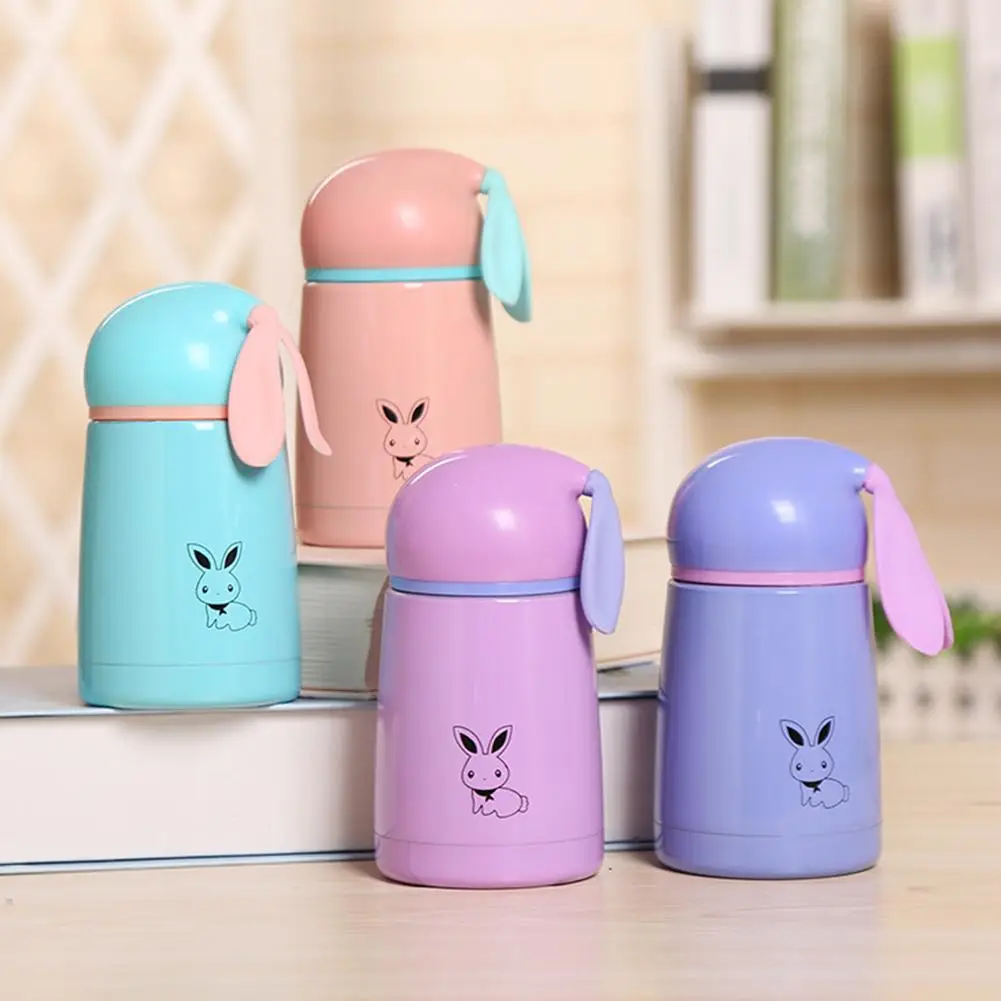 Детский термос из мультфильма кролик 300 мл вакуумные фляжки нержавеющей стали