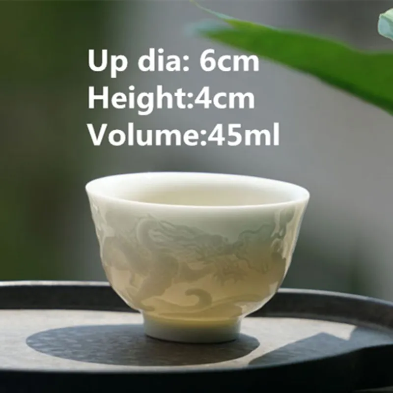 Керамическая чашка для чая с драконом высококачественная керамическая кружка