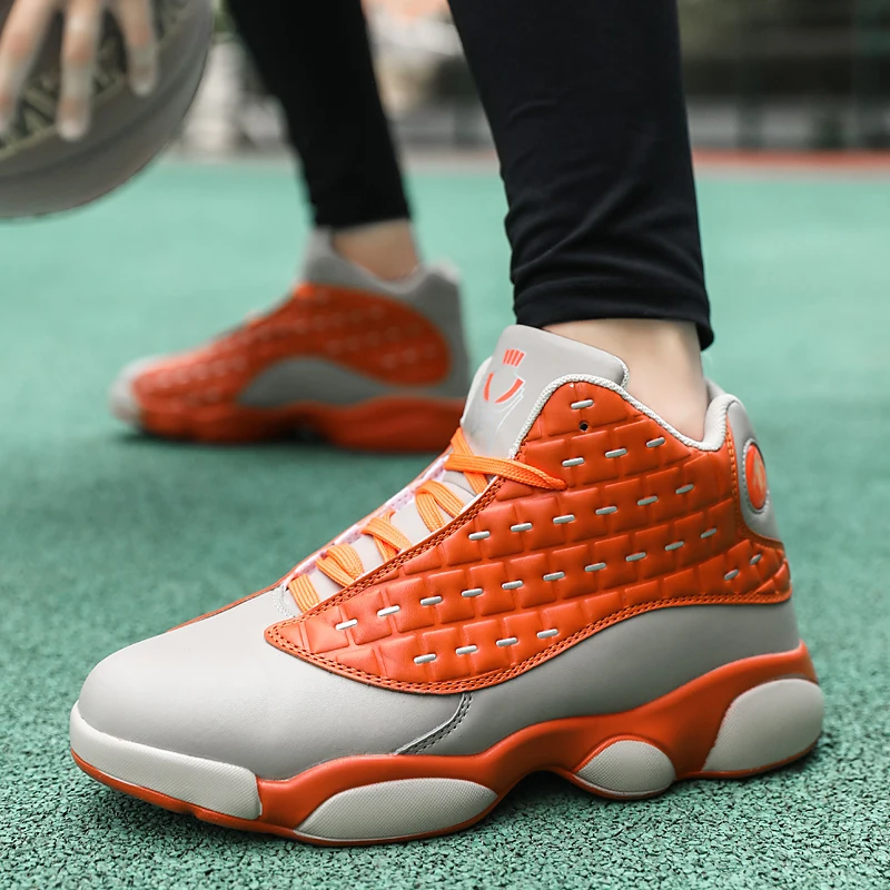 Мужская Баскетбольная обувь для мальчиков с высоким берцем противоударные