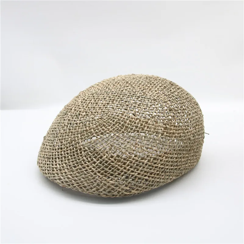 

summer hats berets men women solid hollow straw handmade vintage casual sun hats spring summer fascinator outdoor straw hats new