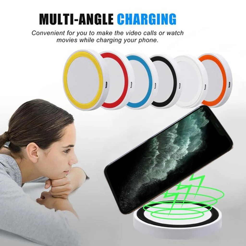 Портативное беспроводное зарядное устройство Qi быстрая зарядка для Iphone 11/11pro