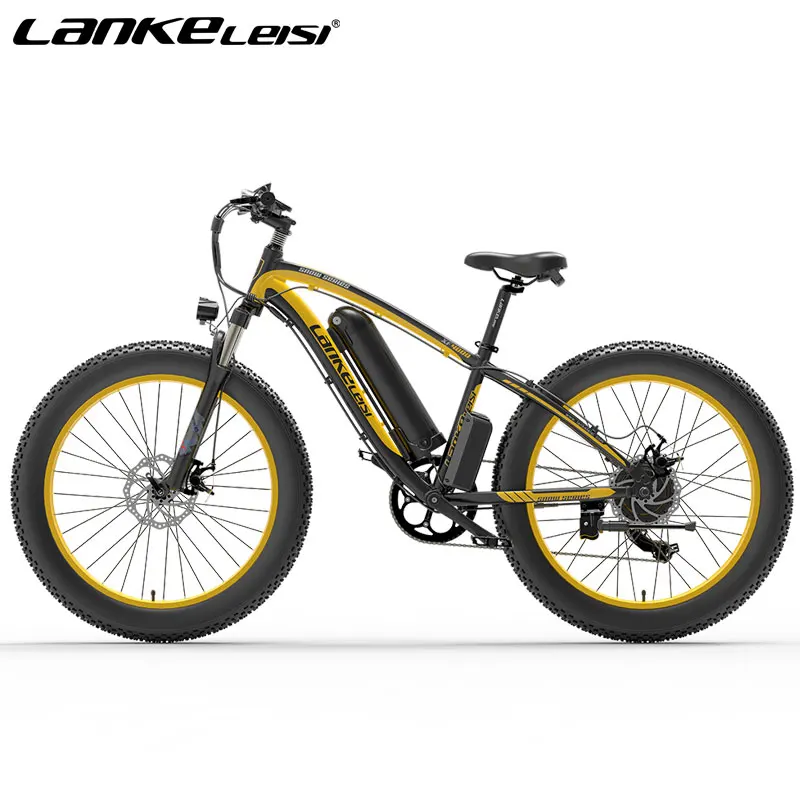 

LANKELEISI 1000W Electric Bike 48V13AH Off-Road Bike 26 Inch 4.0 Fat Tire Electric Bike Men's Mountain Bike Snow Electric Bike