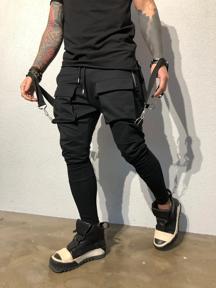 

New Mens Tactical Pants Multiple Pocket Elasticity Military Urban Commuter Tacitcal Trousers Men Slim Fat Cargo Pant