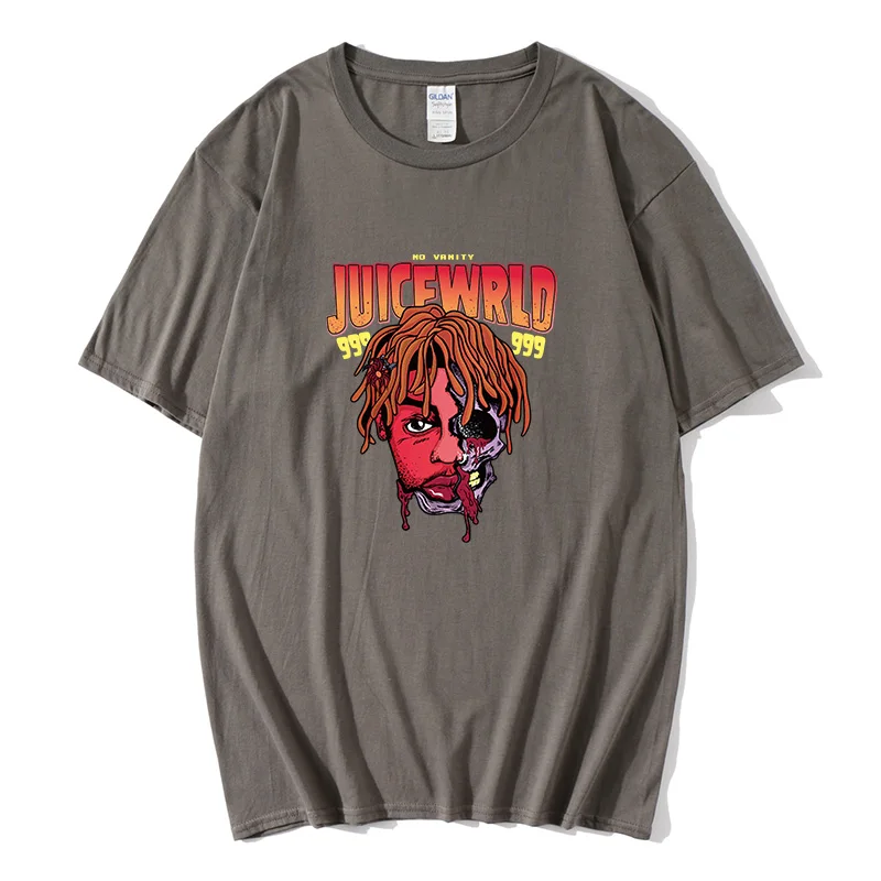 

juice wrld T-shirt rap men cool street fashion trend t-shirt graphic print t-shirt hip hop top