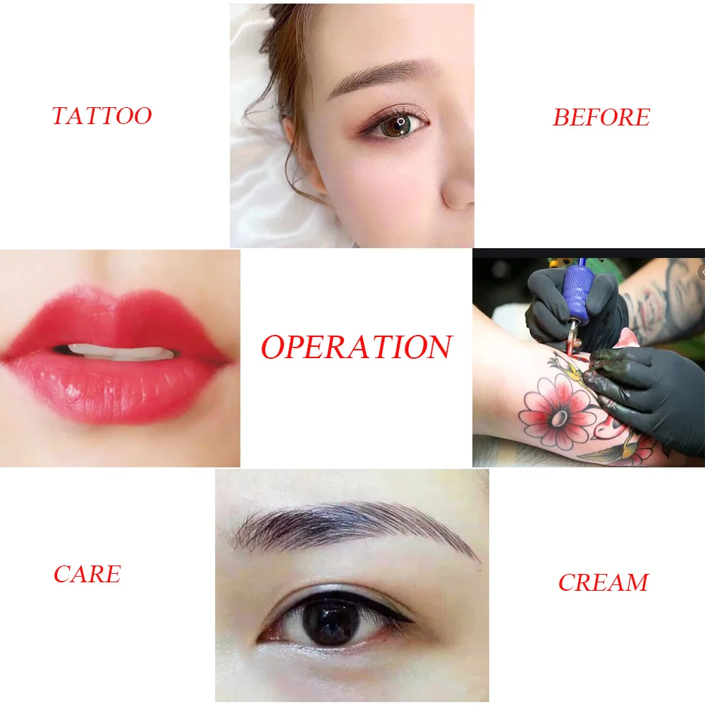 Tattoo-Operation Eyebrow Lip Eyeliner Body Care 10g Cream Permanent Makeup Green Tattooist 40% | Красота и здоровье