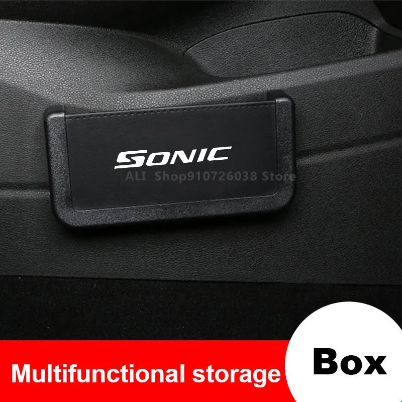 

For Chevrolet Sonic Car Organizer Box Pu Leather Stowing Tidying Storage Styling Pocket Auto Interior Accessories
