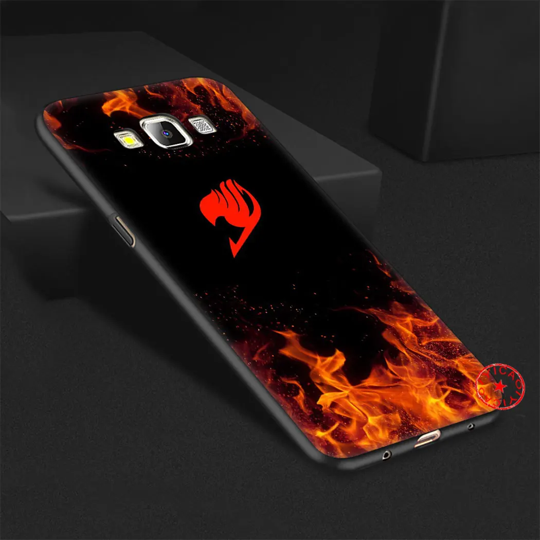Japanese anime Fairy Tail Black Soft Silicone Case for Samsung Galaxy A70S A20E A2 J4 J6 Plus Core J7 Duo J8 TPU Cover |