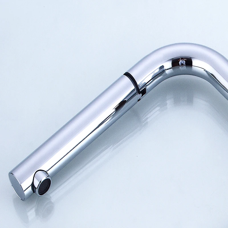 Single Handle Pull Out Kitchen Faucets chrome Tap Hole Swivel 360 Degree Water Mixer | Обустройство дома