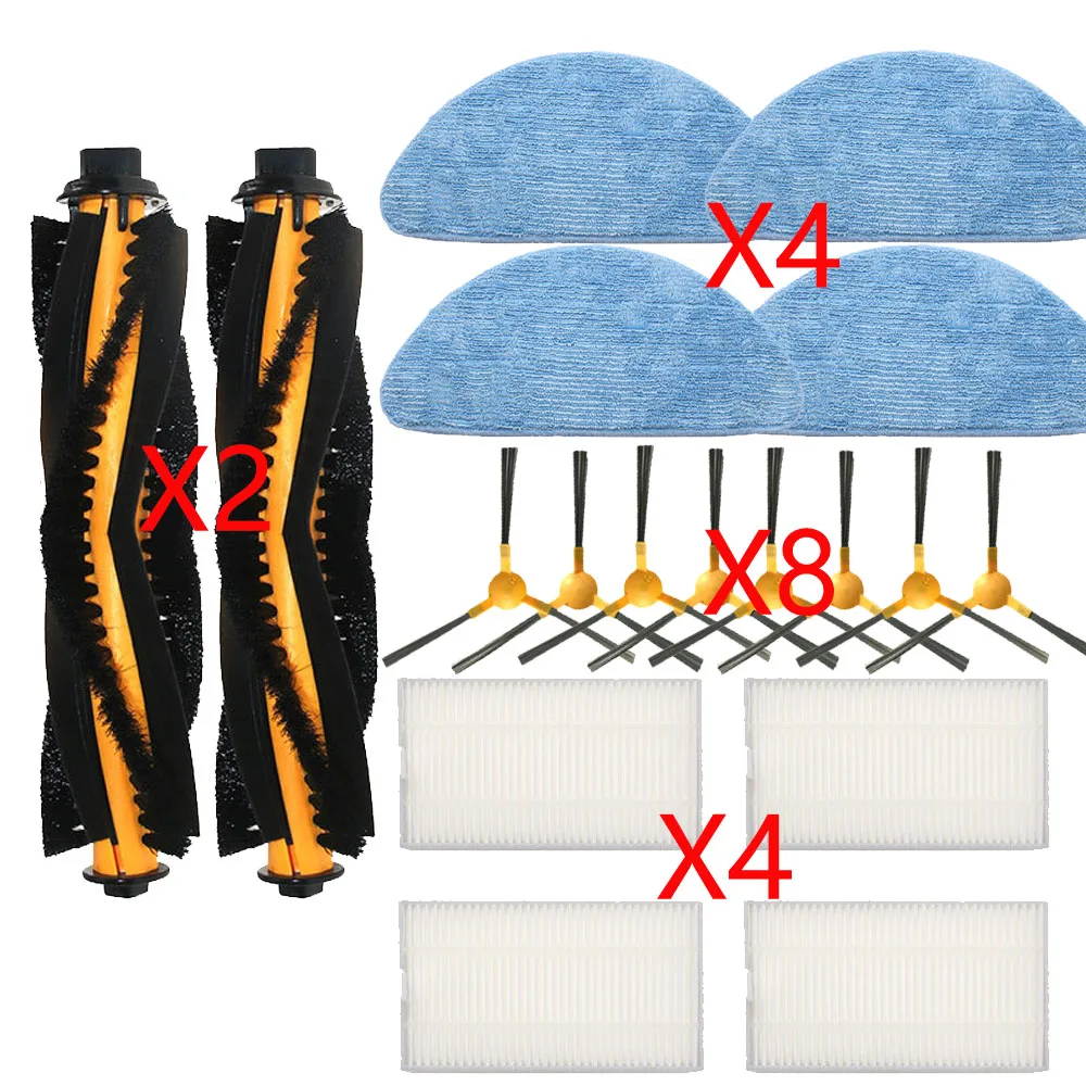 

Роликовая щетка боковая щетка HEPA швабры набор для Liectroux C30B /Proscenic 800T фильтр Запчасти для робота-пылесоса