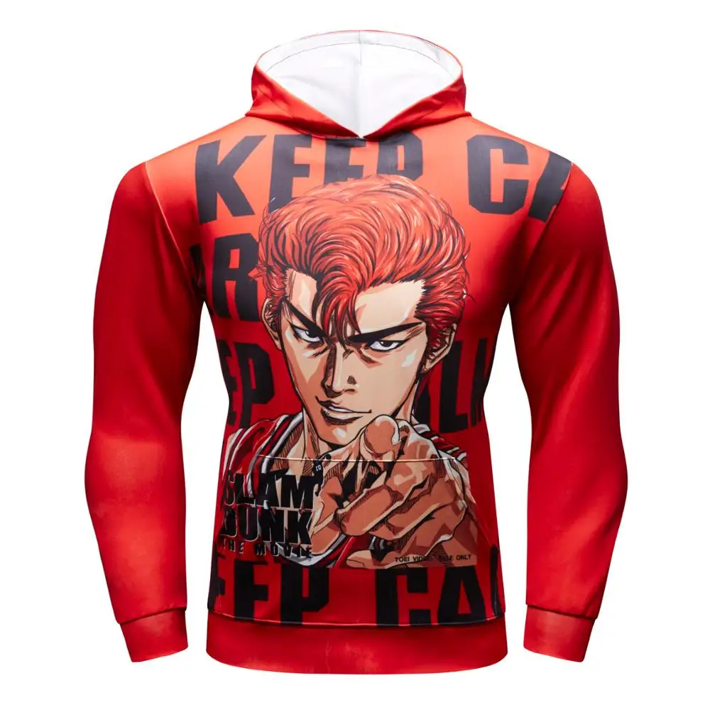 Мужской пуловер с 3D-принтом капюшоном | Мужская одежда