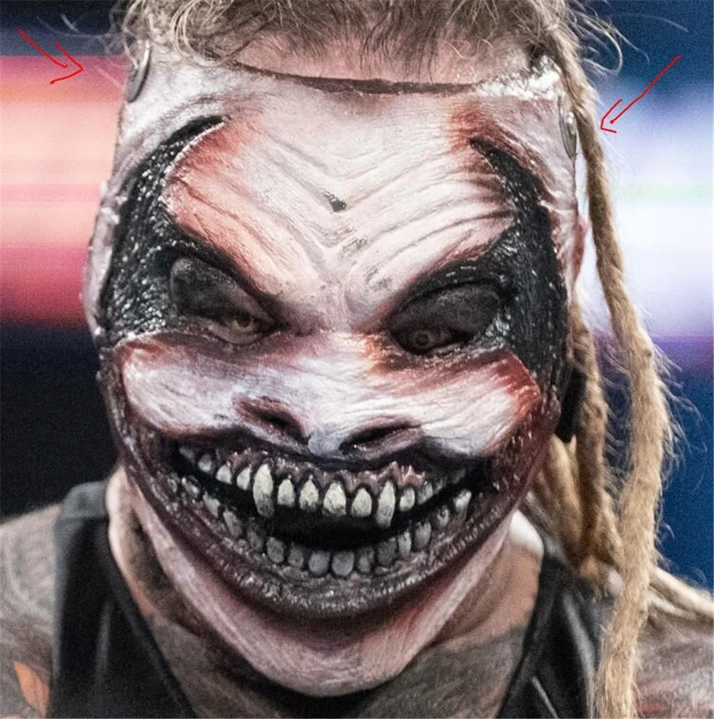 WWE Fiend Mask Halloween Carnival Party Косплей Страшный Костюм Демона Латексный Реквизит