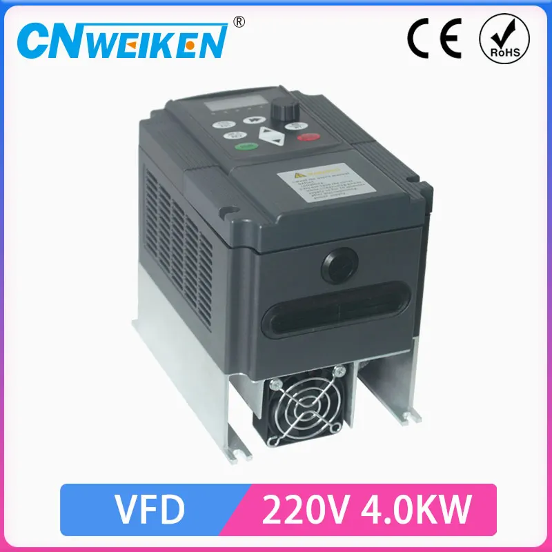 

220V 0.75KW/1.5KW/2.2KW/4kw 1HP Mini VFD Variable Frequency Drive Converter for Motor Speed Control Frequency Inverter