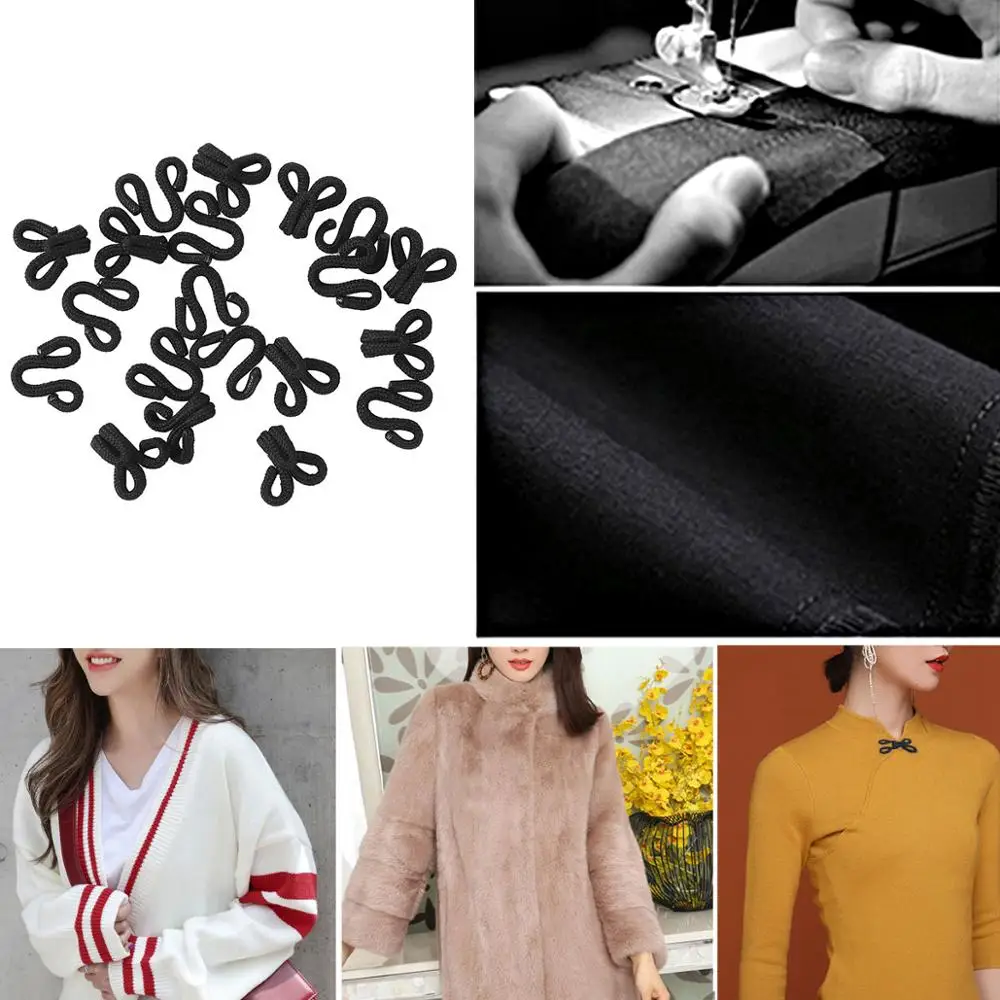 10 шт. закрытые крючки и петли для шитья меха пальто куртки накидки палантин