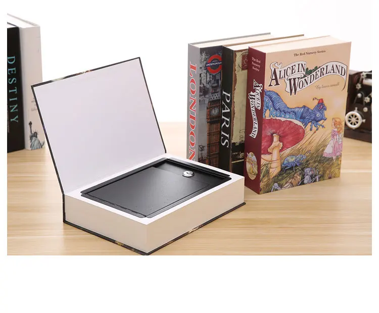 Livro Estilo Hidden Safe Box Senha Simulação Fechadura com Chave Combinada Caixa Secreta Casa Carro Dinheiro Jóias Cofres Telefônicos Viagem 16 Fechadura com Chave Combinada, Caixa Secreta, Casa,