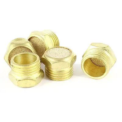 5 шт. Электромагнитный Клапан Пневматический фильтр шум Глушитель 1/2PT мужской