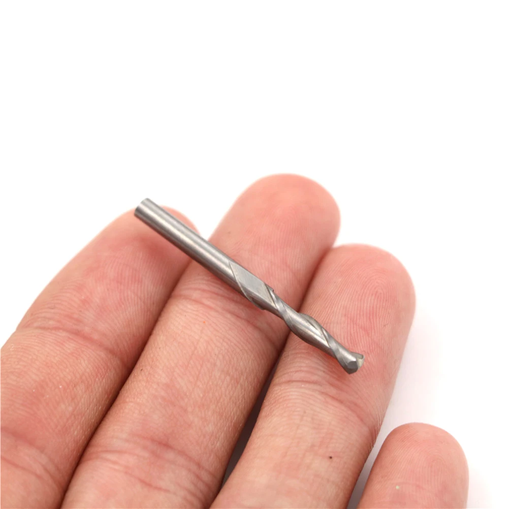 

2pcs Endmill Durable 3.175*17*38.5mm Carbide CNC Router Bits Flute End Mill DIY Tools