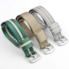 Гладкий нейлоновый ремень Onthelevel 20 мм 22 мм ремень безопасности Nato ремень для Omega для Daniel Wellington аксессуары для часов # D