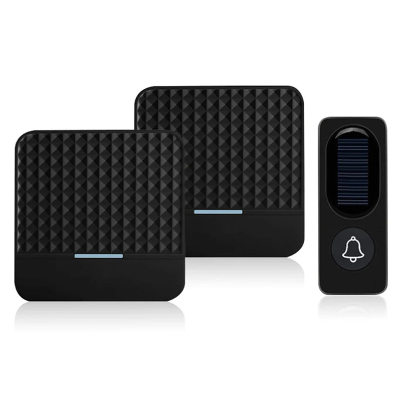 

NEW-300M Remote Solar Wireless Waterproof Doorbell Light Control Sensor With Transmitter + Receiver Doorbell One For Two Kit US