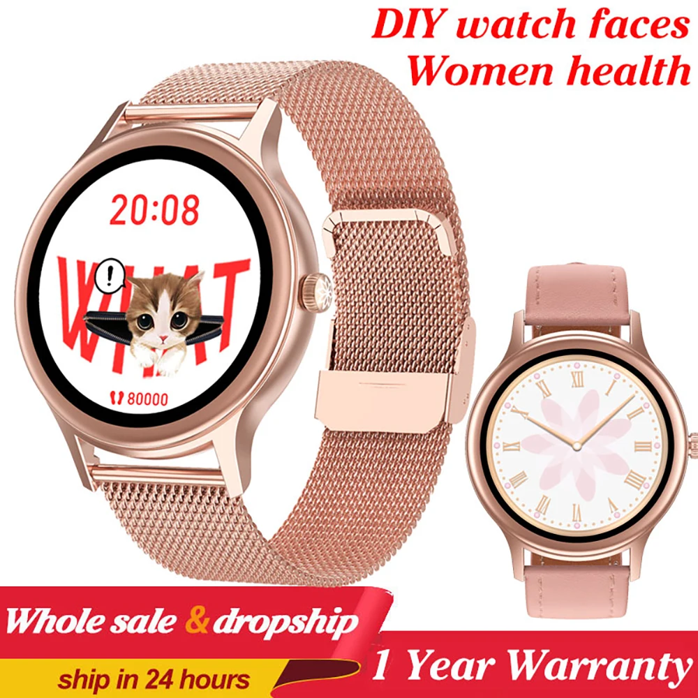 

2020 New Fashion Women Smart Watch IP67 Smartwatch Women Watch Face Custom Women Health Smartwatch DT66 Smart Watch VS KW10 DT88