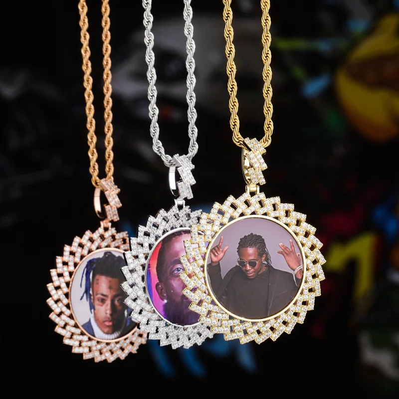 Lucky Sonny New Fashion Custom Photo Memory Medal Pendant Necklace Personalized Frame Men Women Hip Hop Jewelry | Украшения и