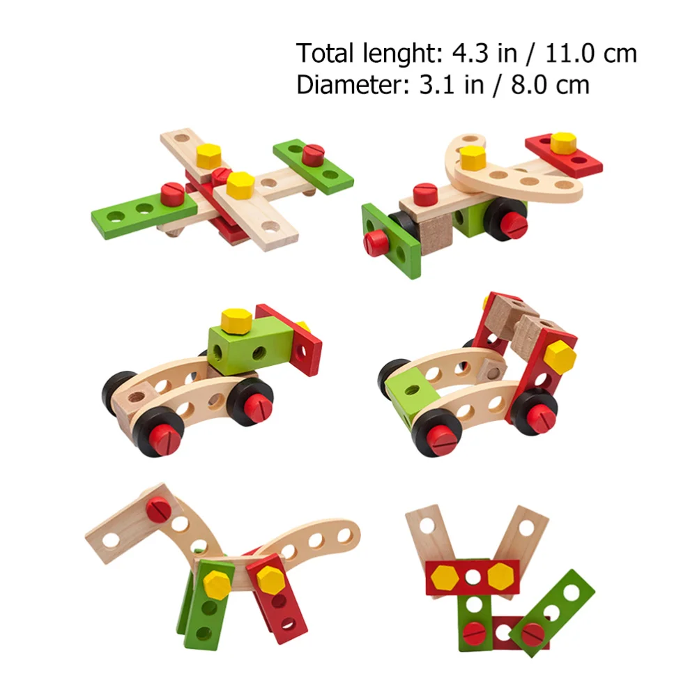 

1 Set Children Simulation Wooden Tool Screw Nut DIY Disassembly