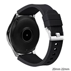 Ремешок силиконовый для Samsung Galaxy Watch 46 мм42 мм active 2 4, классический браслет для Amazfit bip Huawei watch GT2epro, 20 мм 22 мм