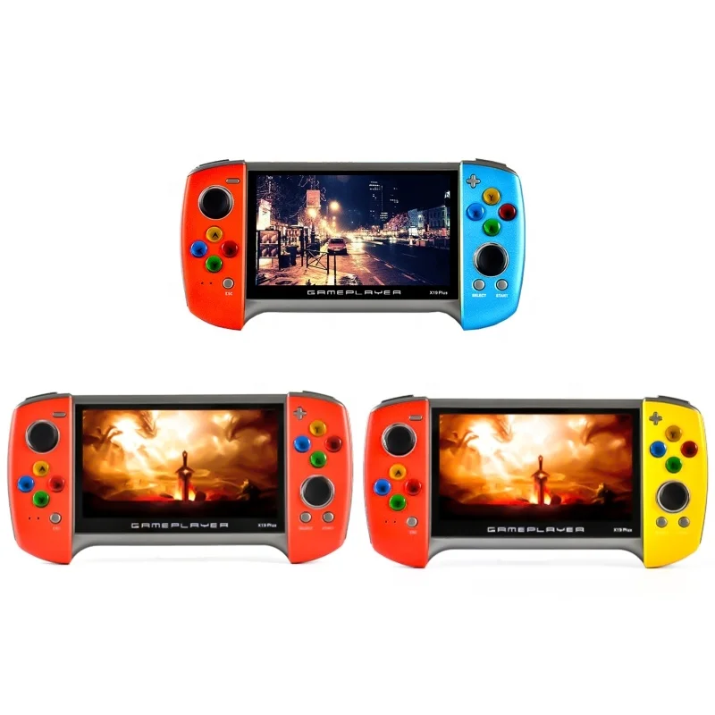 

Dual Rocker Handheld Game Console 5.1 Inch Large Screen Portable Retro Mini Video Game Palyer Built-in 10000 Classic Games