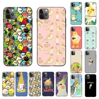 maiyaca chubby cockatiels parrotlets phone case for iphone 11 12 13 mini pro xs max 8 7 6 6s plus x 5s se 2020 xr cover