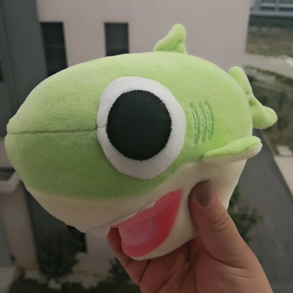 Мягкая Плюшевая Кукла в виде животного зеленая Акула игрушки для детей подарки