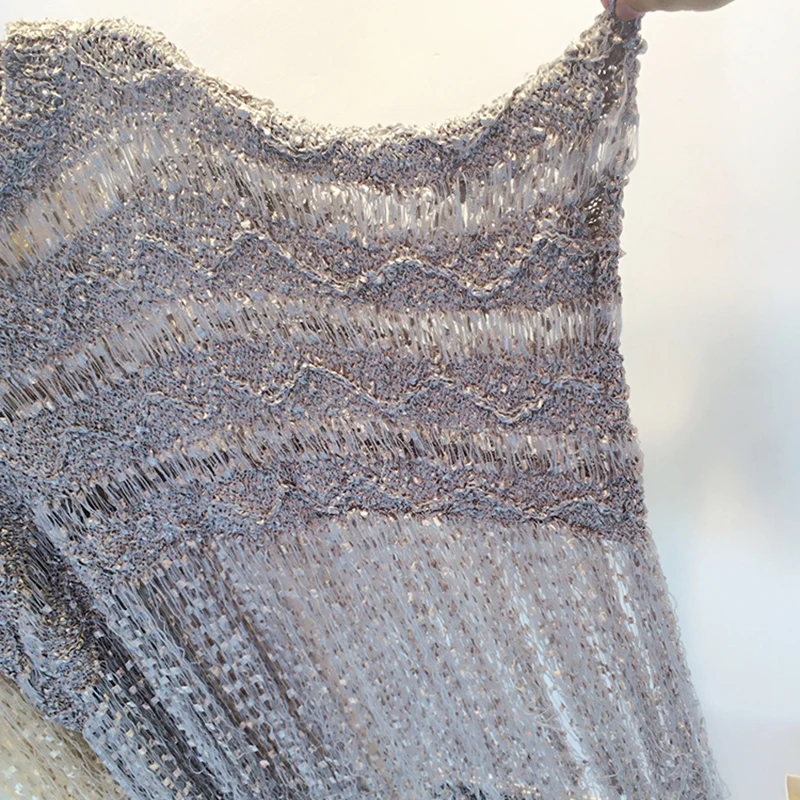 Женский свитер с рукавами летучая мышь Осенний ажурный топ бахромой пикантная