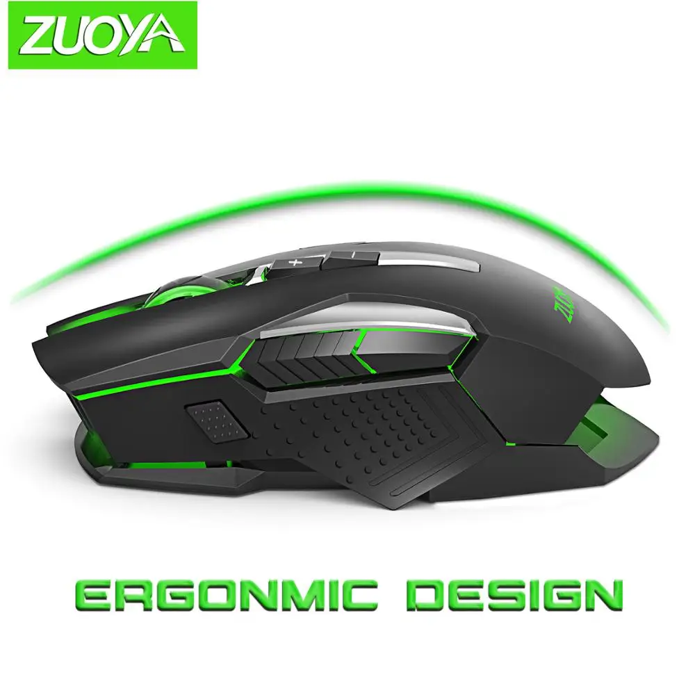 ZUOYA игры Мышь Точек на дюйм регулируемый светодиодный яркий Проводная Оптическая