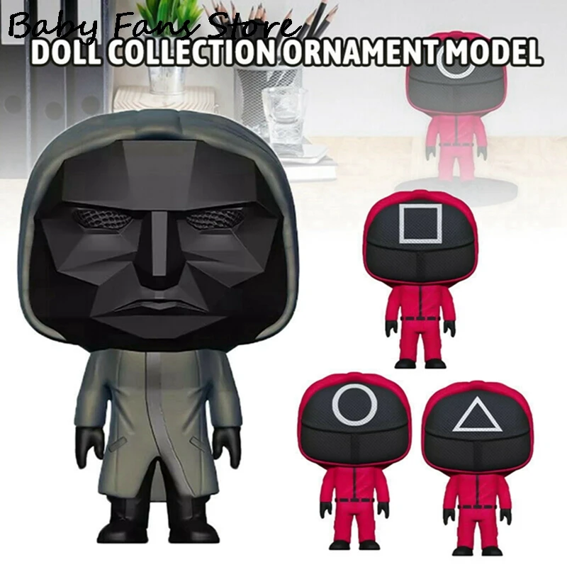 

Игра-кальмар, кукла, коллекционная фигурка, марионетка, для взрослых и детей, популярная игра, модель, украшение для стола, коллекционная игр...