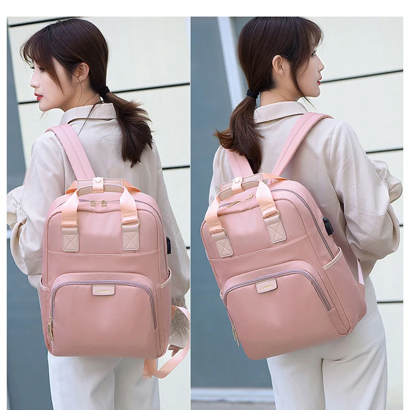 

14 15.6 inch Women backpack travel backpack school business bag large laptop shopping travel bag College Student School Bags