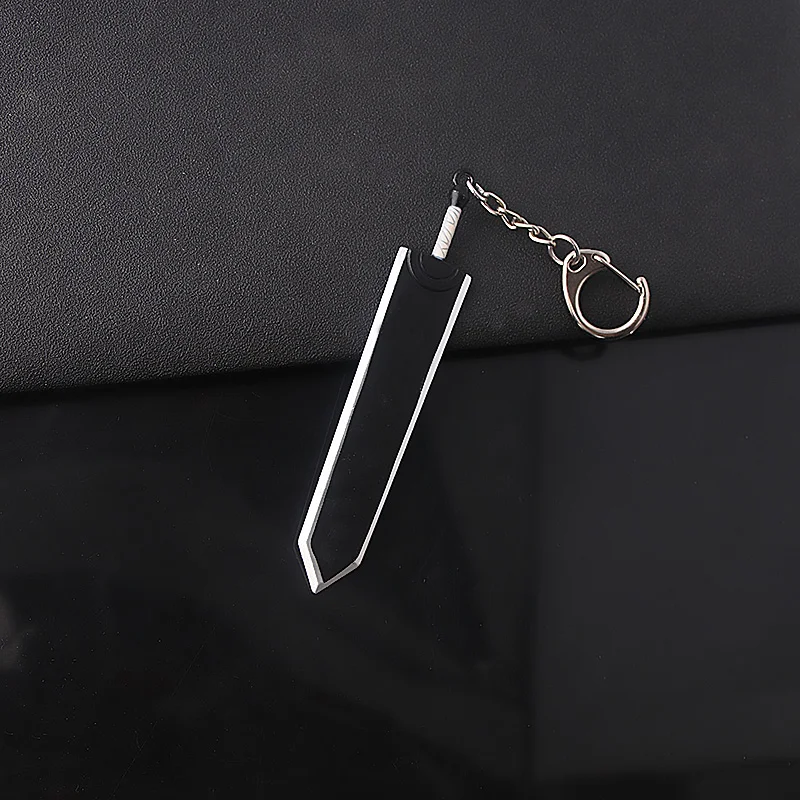 Брелок для ключей в виде стрекозы из черного искусственного меча мужчин |