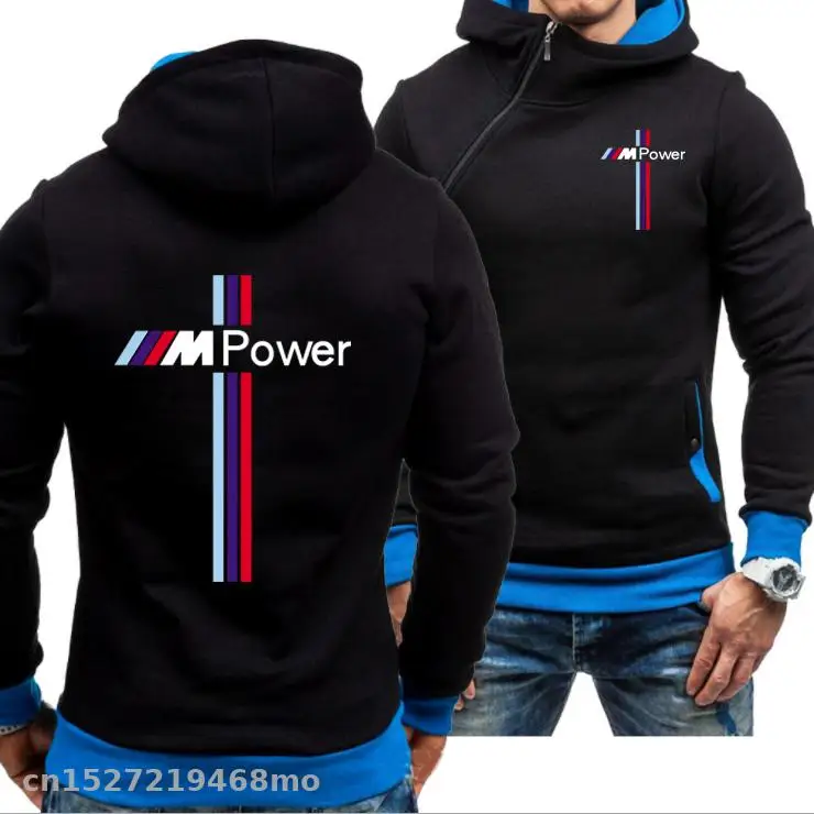 

2021 New men Sports Casual hoodies for bmw sweatshirts fashion Slim Pullover Hoodies side zipper Racing ride Outwear x fhft