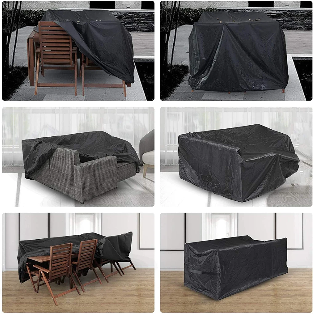 

Outdoor Garden Furniture Cover Waterproof Dust-proof Wind-proof Table Protector Foldable Large Size Chair 270x180x89cm