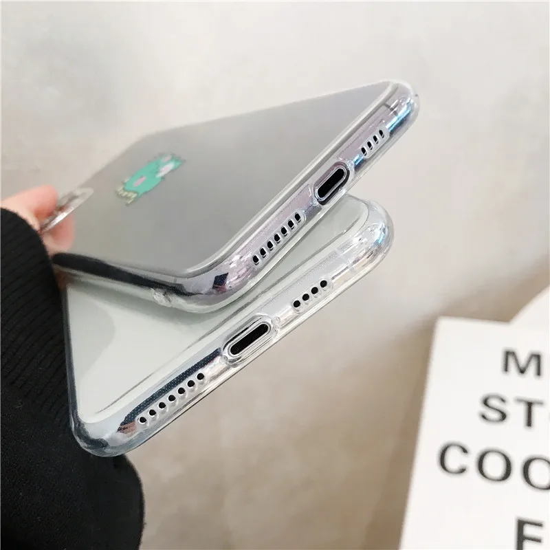 

Cartoon Dinosaur Fashion Labels Phone Cases For iPhone 11 Pro Max Case Clear Soft TPU Back Cover For iPhone 7 8 Plus XS MAX XR