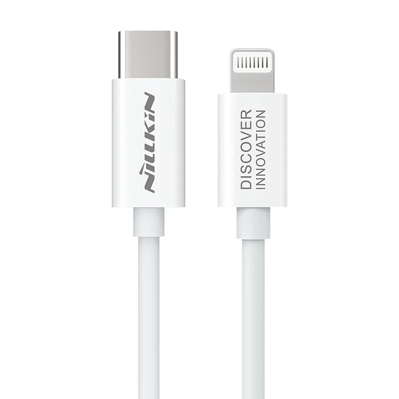 Белый Nillkin Superspeed Usb кабель type-C для освещения 3A для iPhone X Xr Xs Max Быстрая зарядка с зарядным устройством type C PD для iPad Pro 10,5 - Цвет: Белый