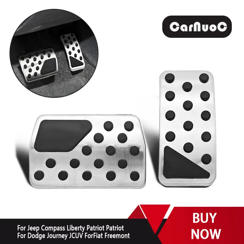 

2pcs AT Car Pedal Cover Fit for Jeep Compass Liberty Patriot Patriot for Dodge Journey JCUV Fiat Freemont Car Accessories