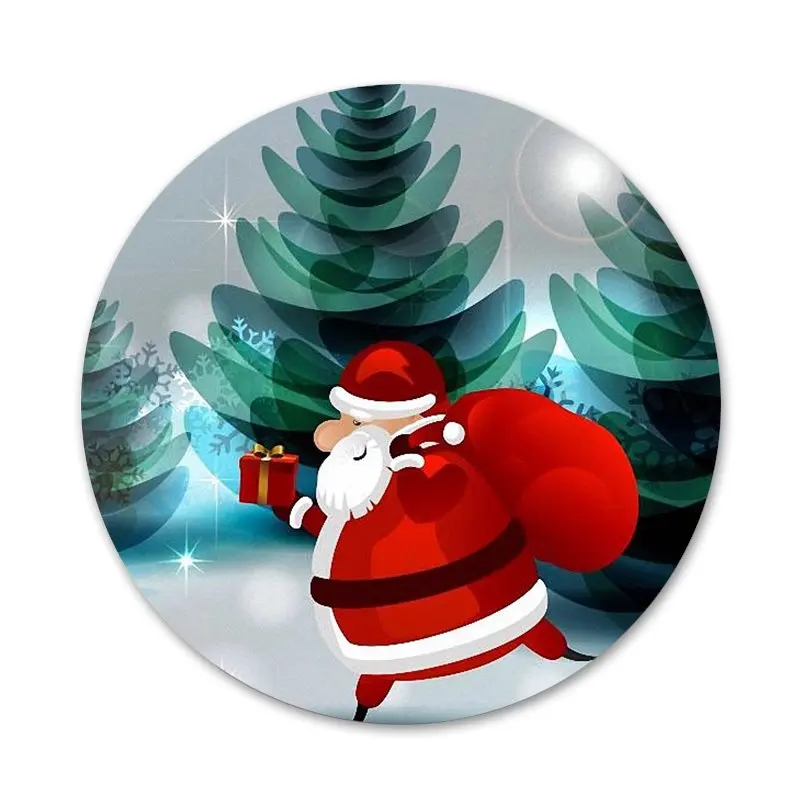 

Cartoon Christmas Badge Brooch Pin Accessories For Clothes Backpack Decoration gift
