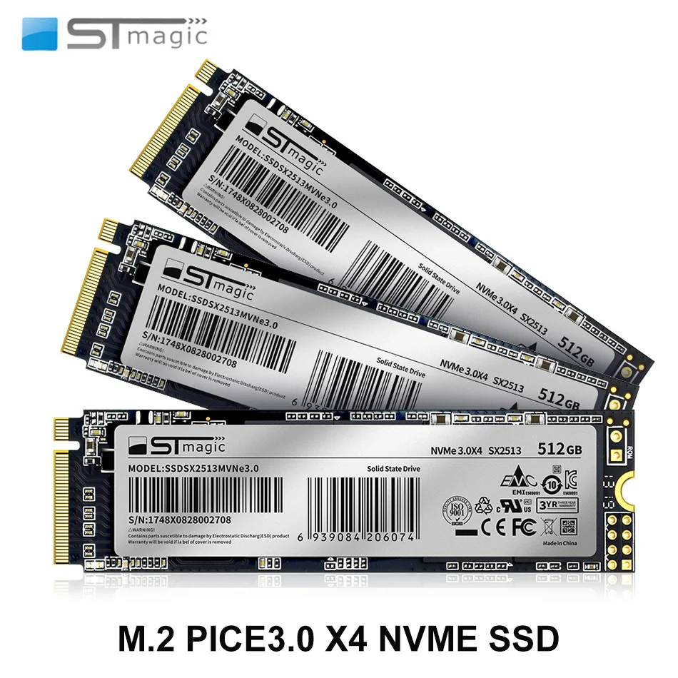 Оригинальный Stmagic M.2 2280 SSD NVMe 128 ГБ 256 512 ТБ PCIe ssd жесткий диск Внутренний