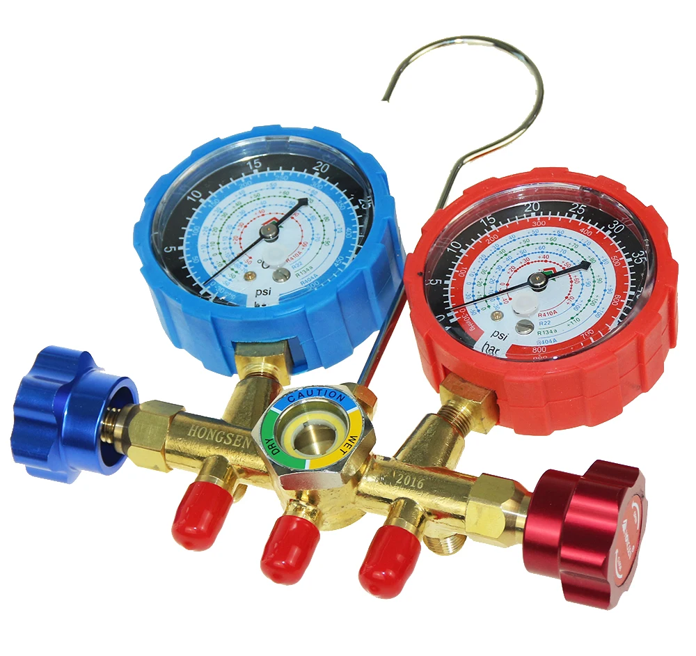 Алюминий тела манометр одиночный датчик HS 536G R410A 1 Way для бытовых