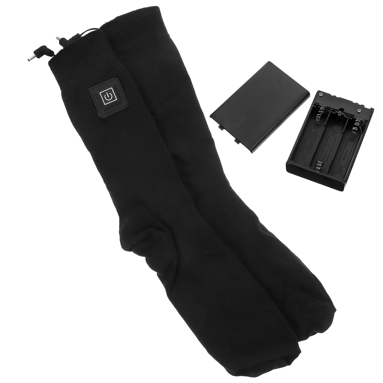 

1 Pair of Practical Electric Heating Socks Cotton Socks for Cold Prevention